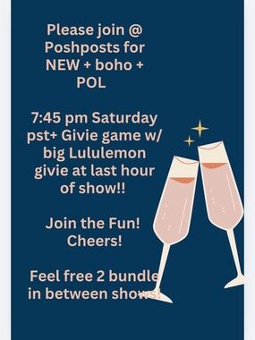 Live Notice!l Like this listing2be notified of lives!join the fun! All NWT!